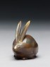 Kōgō, or incense box, in the form of a hare (oblique)