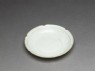 White ware dish with flattened and lobed rim (oblique)