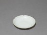 White ware dish with flattened and lobed rim (oblique)