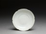 White ware dish with flattened and lobed rim (top)