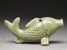 Greenware water-dropper in the form of a fish (side)