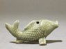 Greenware water-dropper in the form of a fish (side)