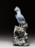 Blue Bizen ware figure of a phoenix (side)