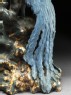 Blue Bizen ware figure of a phoenix (detail, tail of bird)