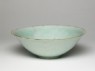 White ware bowl with flowers (oblique)