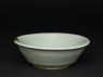 Small greenware bowl with slip decoration (oblique)