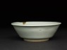 Small greenware bowl with slip decoration (side)