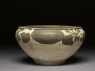 Alms bowl with floral decoration (side)