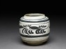 Cizhou type jar with floral decoration (oblique)