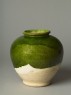 Green-glazed jar (oblique)