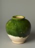 Green-glazed jar (oblique)