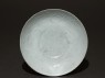 White ware dish with floral decoration (top)