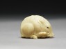 Netsuke in the form of a wild boar among grass (side)