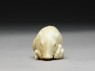 Netsuke in the form of a wild boar among grass (side)