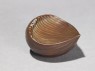 Netsuke in the form of a chestnut (oblique)