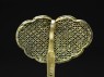 Silver gilt hair ornament with birds (detail, back)