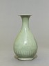 Greenware vase with floral decoration (side)