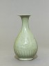 Greenware vase with floral decoration (side)