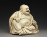 Satsuma figure of Hotei (side)