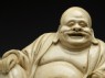 Satsuma figure of Hotei (detail)