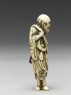 Netsuke in the form of Sennin, a Daoist immortal (side)