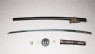 Long samurai sword, or katana (back, sword dismantled)