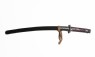 Short samurai sword, or wakizashi (back, with saya)