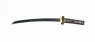 Short samurai sword, or wakizashi (back)