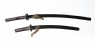 Short samurai sword, or wakizashi (front, with EA1959.83)