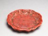 Dish with auspicious symbols (oblique)