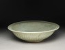 Greenware dish (oblique)