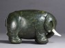 Jade figure of an elephant (side)