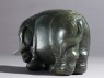 Jade figure of an elephant (side)