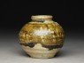 Brown glazed jar (side)