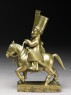 Toy soldier with horse and musket (side)