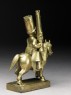 Toy soldier with horse and musket (side)