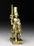 Toy soldier with horse and musket (side)