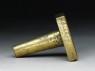 Brass seal with Chinese and Manchu script (oblique)