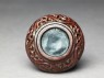 Lacquer box with scroll and floral decoration (bottom)