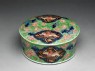 Cylindrical box with phoenixes and flowers (oblique)