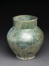 Storage jar with iridescent glaze (oblique)