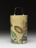 Sake bottle with leaves (side)