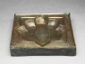 Tray or table top inscribed with good wishes (oblique)