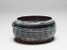 Marvered glass bowl (oblique)