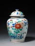 Baluster jar with flowers (side)