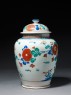 Baluster jar with flowers (side)