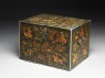 Writing cabinet decorated with hunting scenes (oblique)