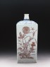 Square bottle with floral decoration (side)