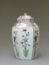 Hexagonal 'Hampton Court' jar (side)