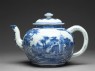 Teapot with scenes derived from Olfert Dapper engravings (side)